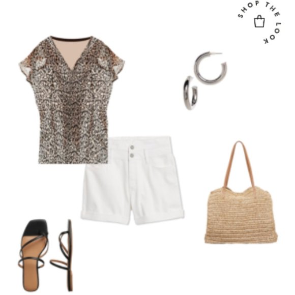 Banana Republic Factory flutter sleeve floral tie-neck blouse - Picture 2 of 16